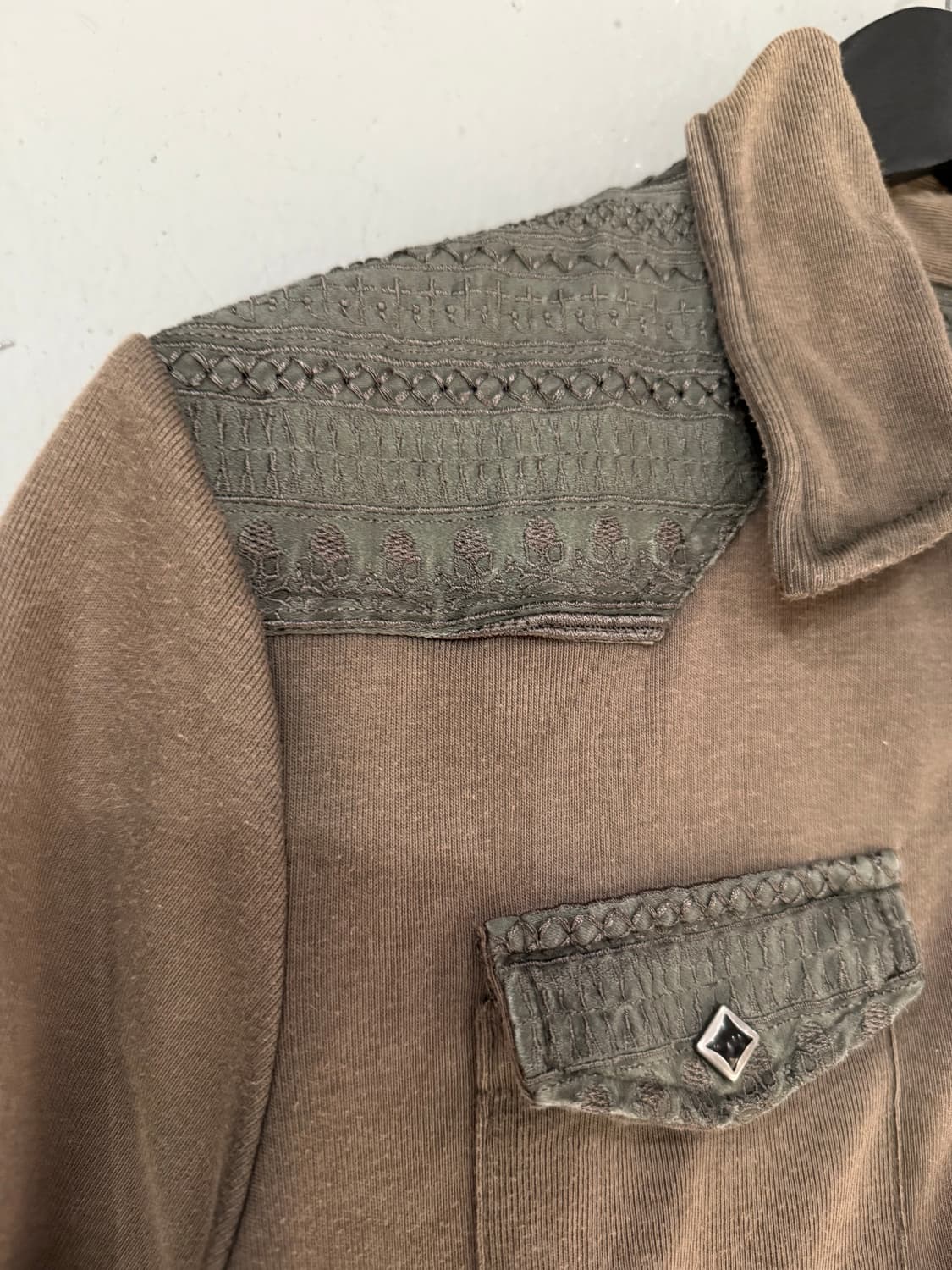 semantic design pocket detail collar top 상품이미지6