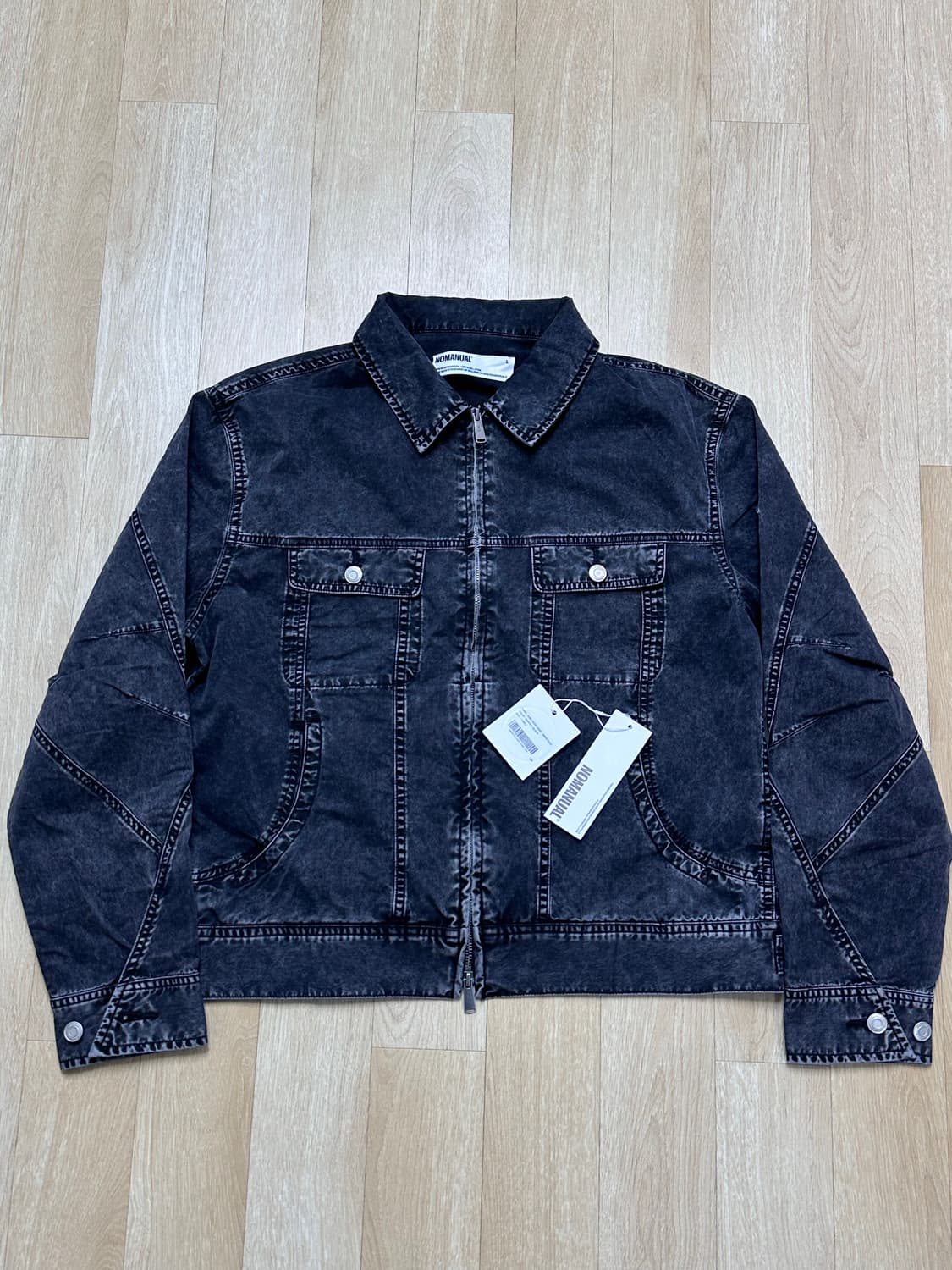 [L] 노매뉴얼 슬래시 트러커 자켓 상품이미지2