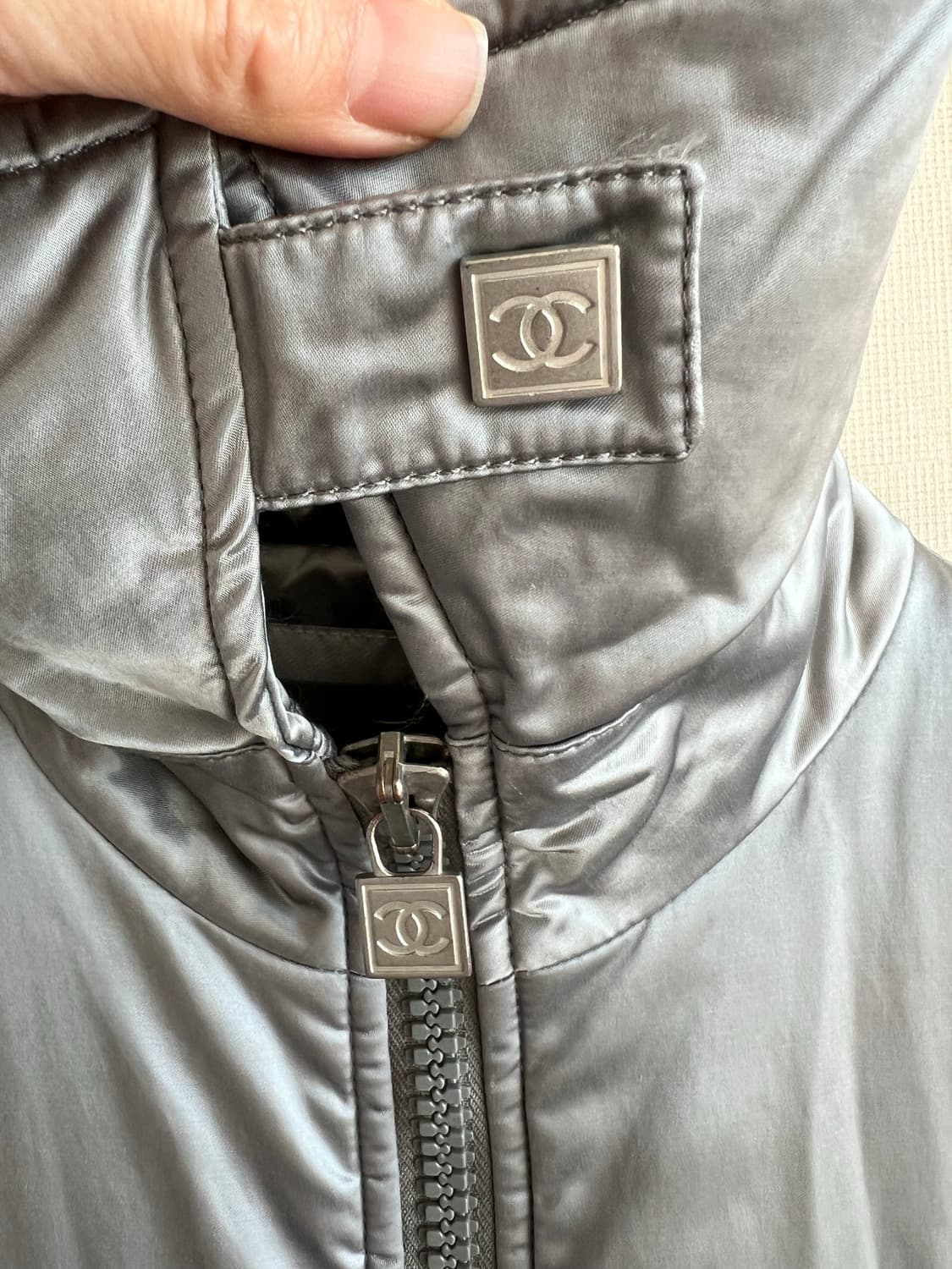 샤넬 스포츠라인 빈티지 패딩 코트38(M정도) 상품이미지3