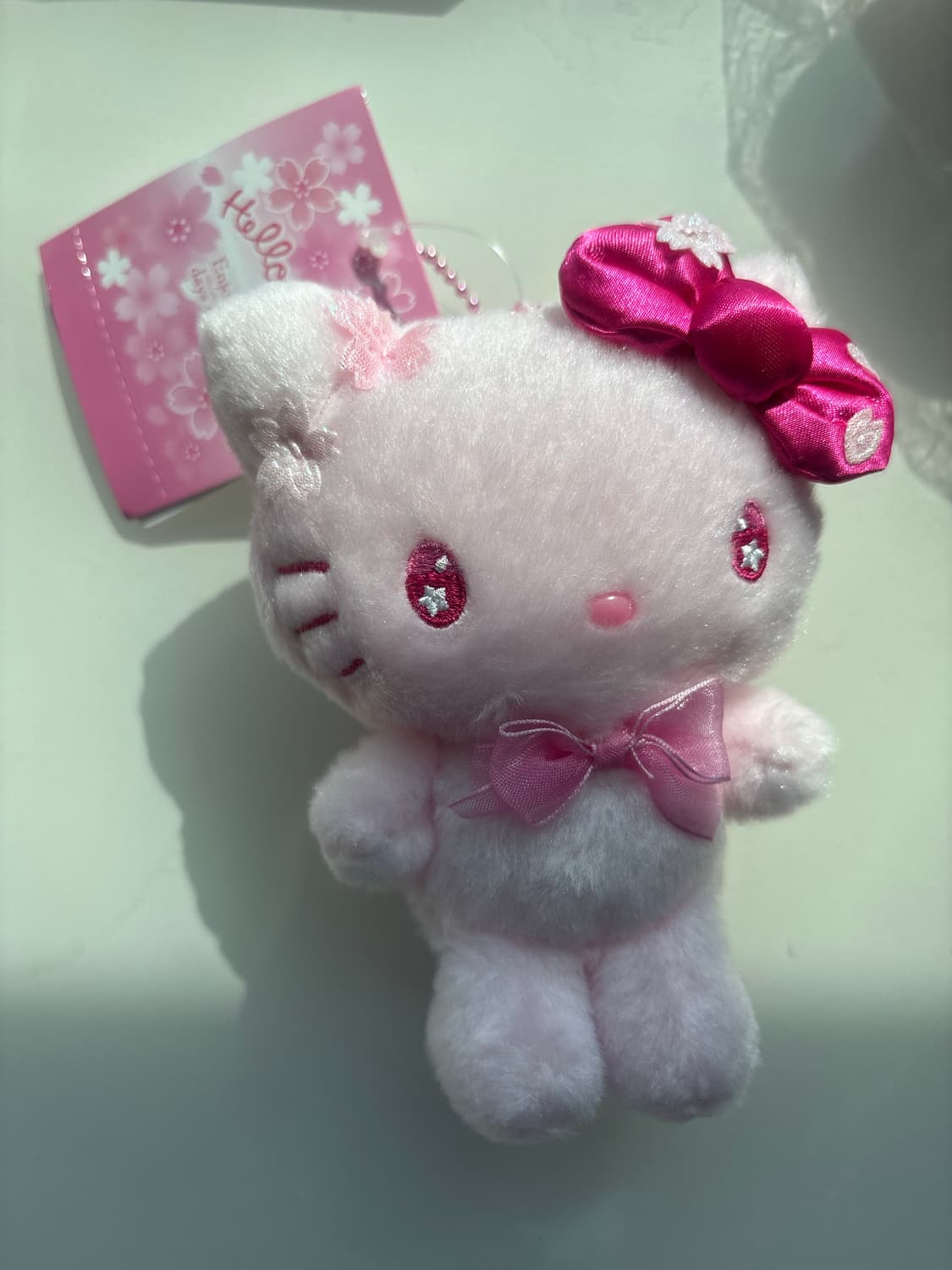 산리오 헬로키티 사쿠라시리즈 벛꽃 키티 마스코트 인형키링 상품이미지1