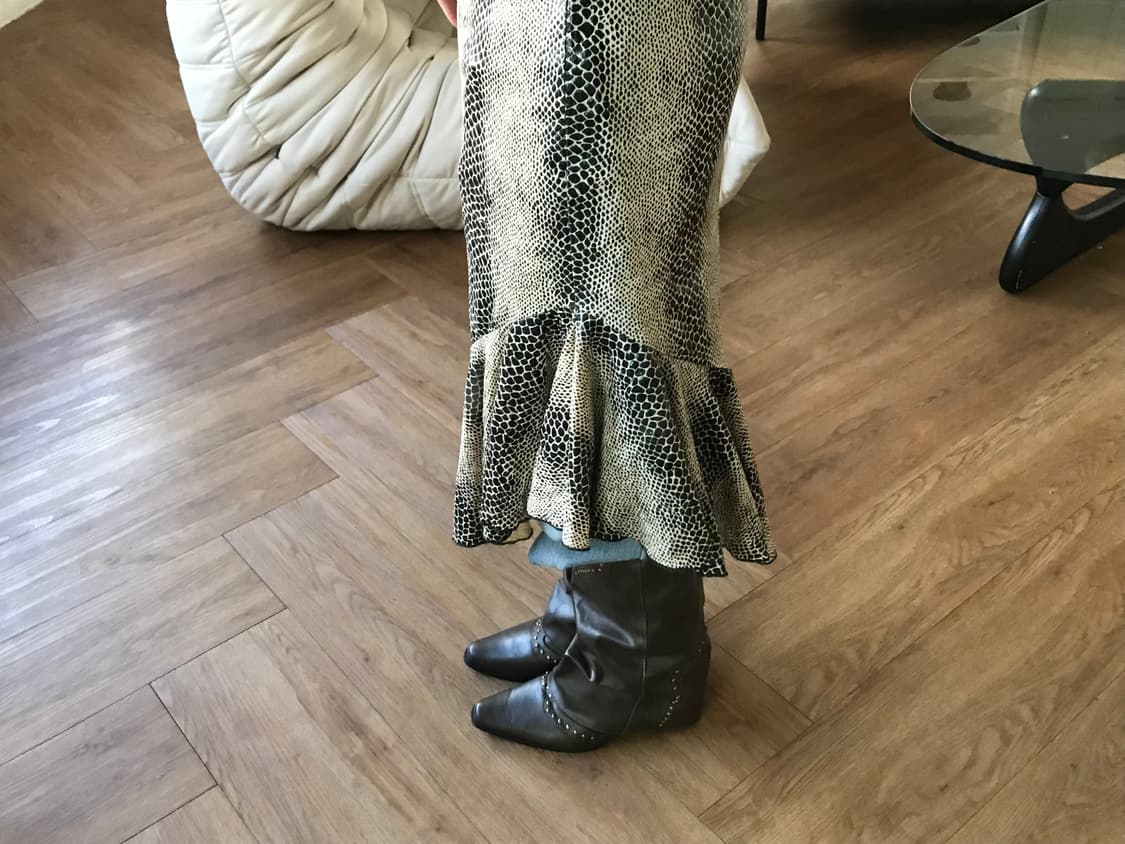 vintage pattern skirt 상품이미지3