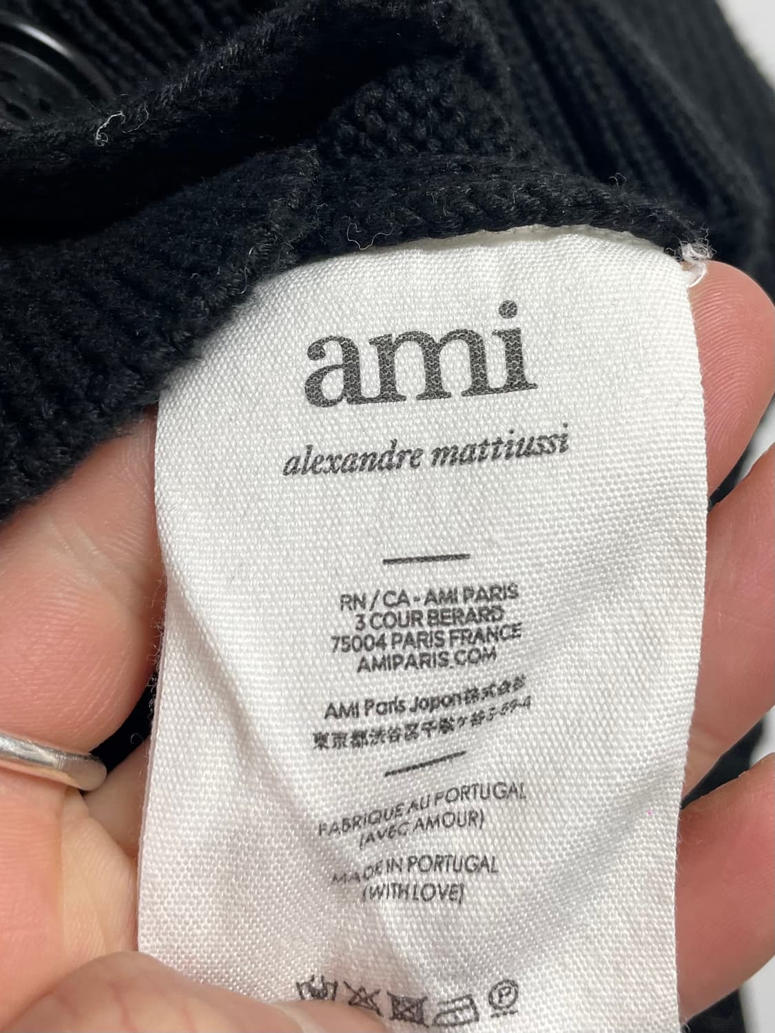 아미 인타르시아 아미 브이넥 가디건 (on.44)  - 상품이미지5