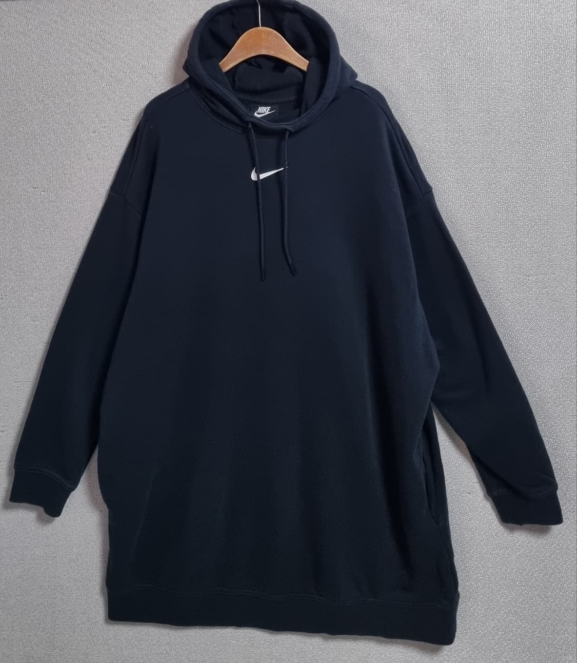 오버핏 M ) 나이키 블랙 후드 원피스 상품이미지1