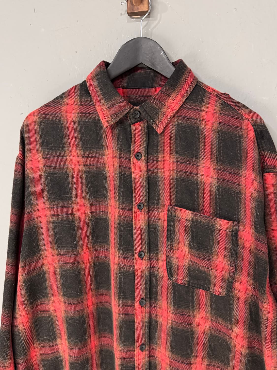 정글스톰 디스트레스드 체크셔츠 상품이미지3