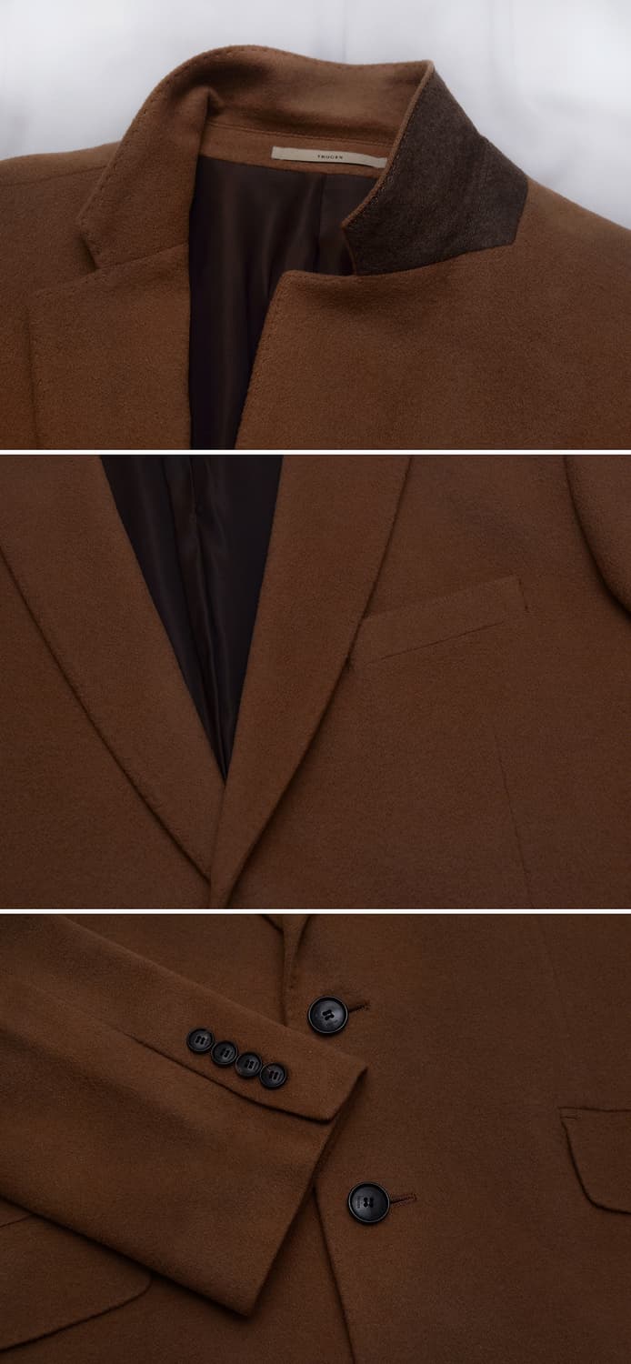 트루젠 캐시미어 핸드메이드 클래식 싱글 코트 자켓 (105) 상품이미지9