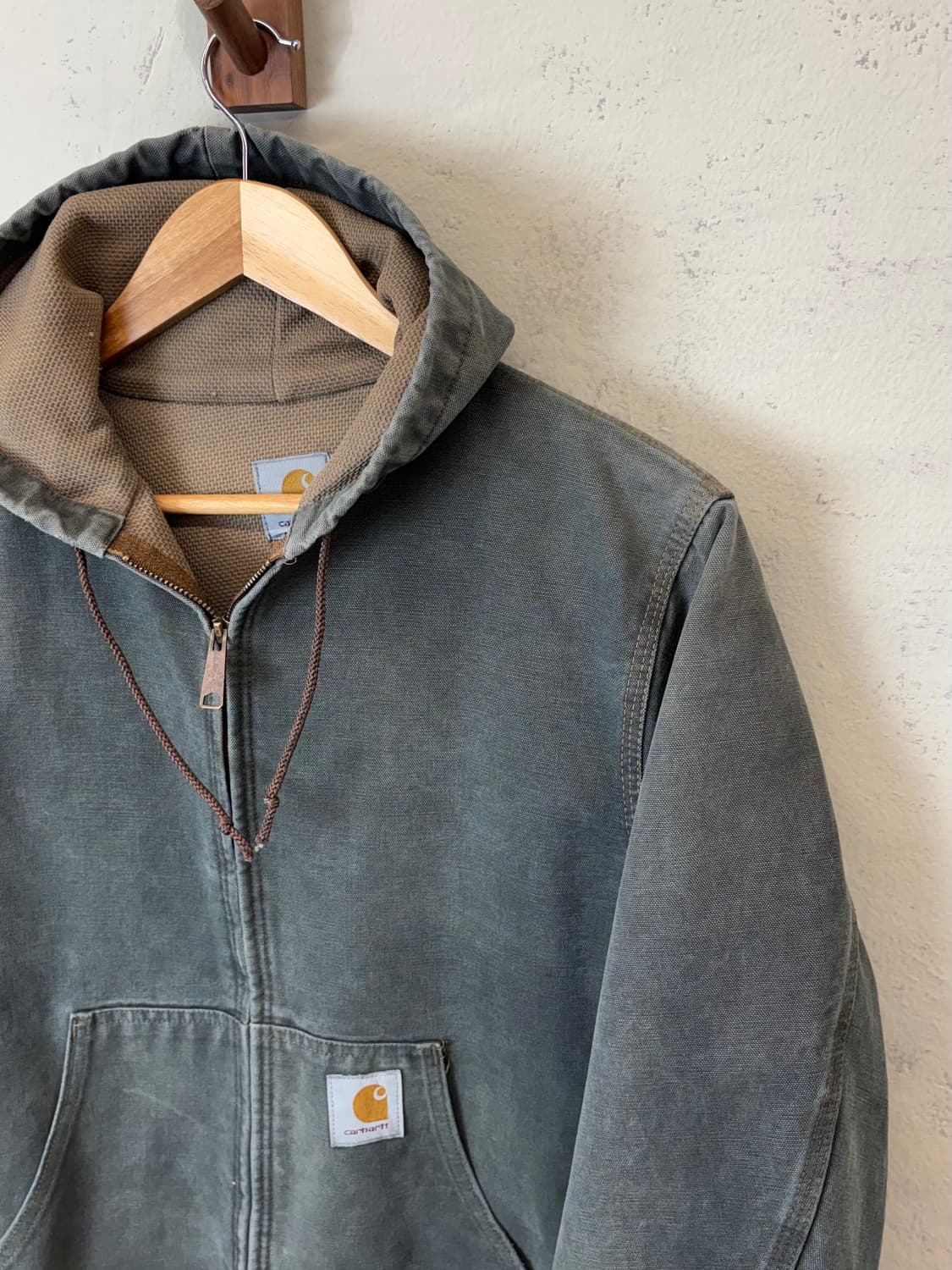 칼하트 og 덕액티브 후드 자켓 그린 상품이미지6