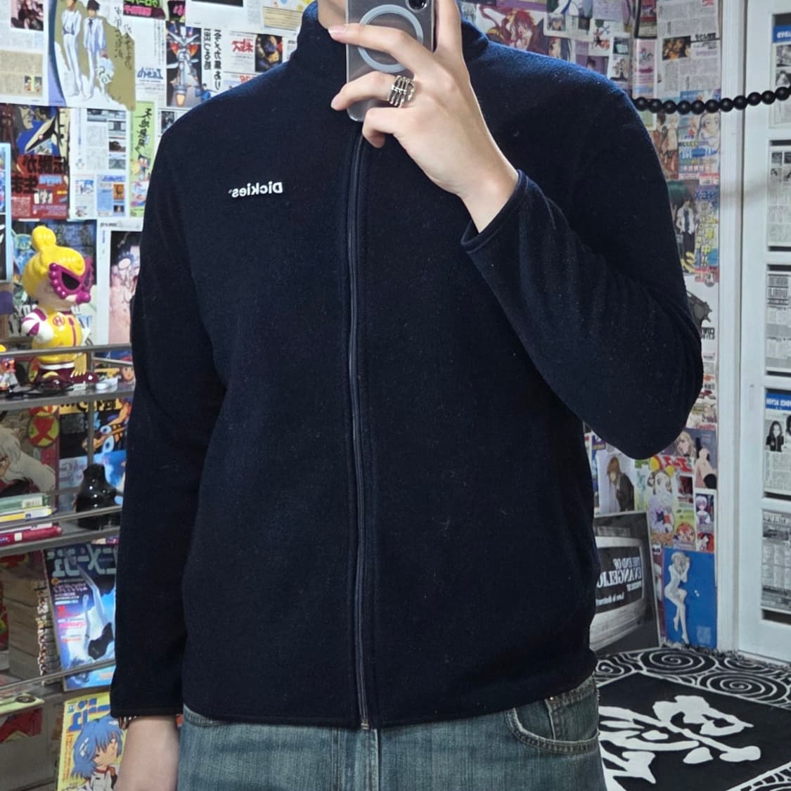 디키즈 네이비 후리스 집업 상품이미지2