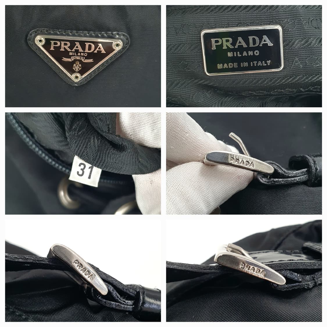 프라다 리나일론 원포켓 백팩 B4650F 상품이미지5