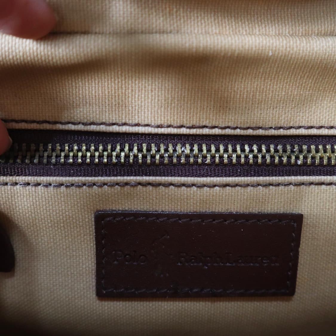 폴로 타탄체크 레더 크로스백 상품이미지7