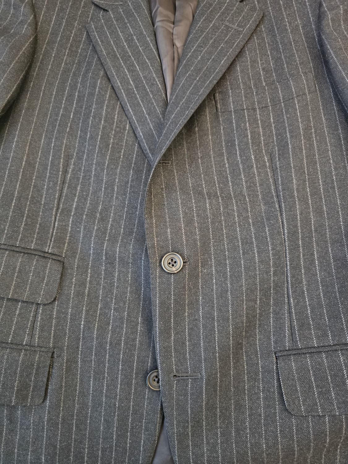 바탁하우스컷 차콜 스트라이프 수트 34(90) 상품이미지3