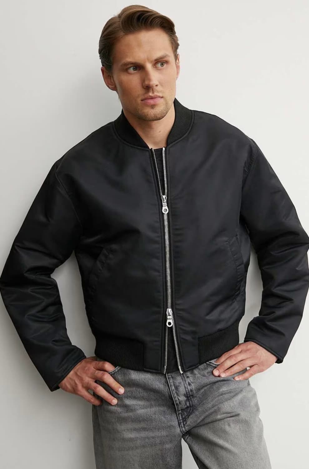 선플라워 릴렉스핏 봄버 자켓 상품이미지2