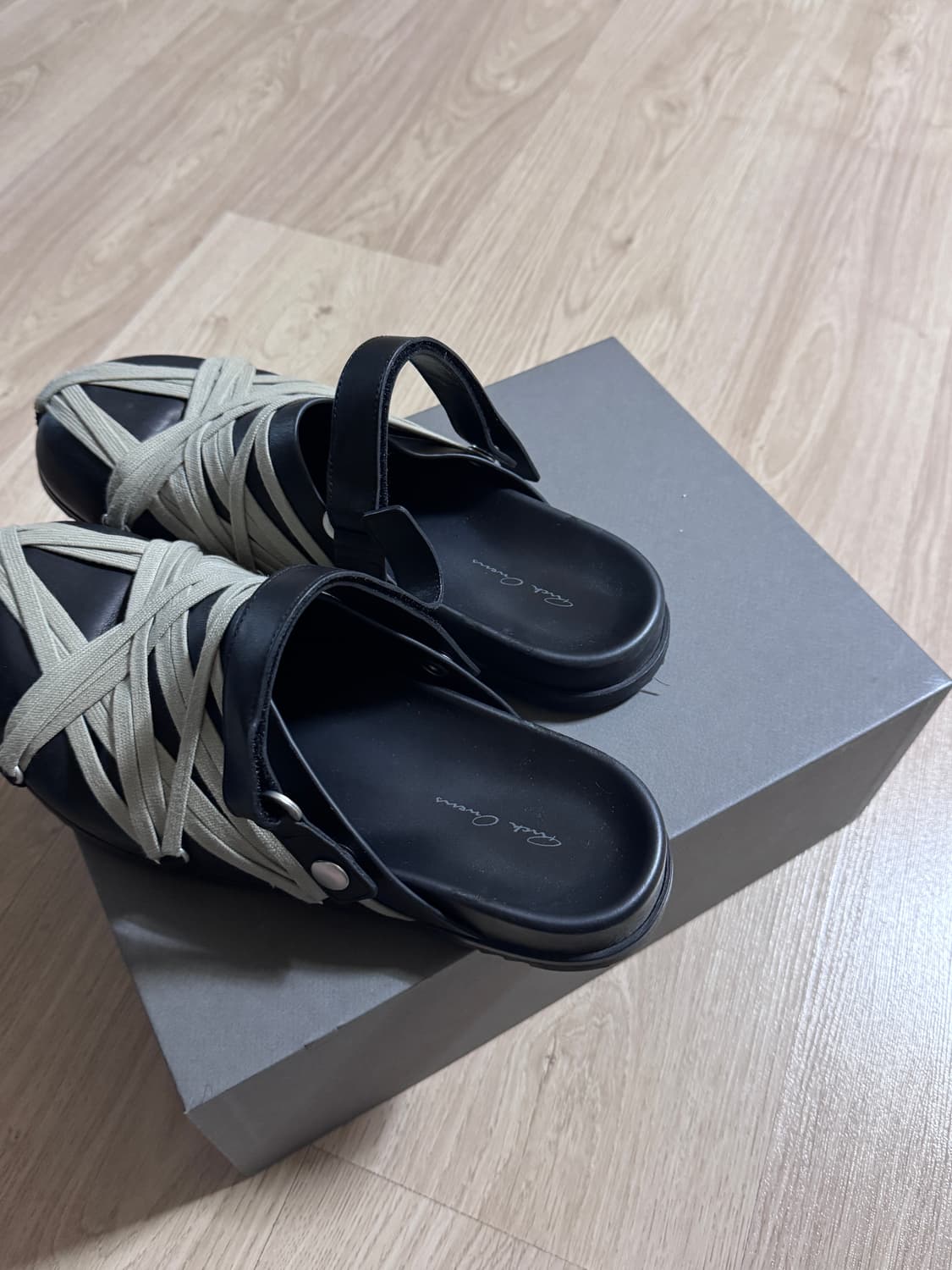 릭 오웬스 할리우드 메가레이스드 뮬 블랙 43 상품이미지4