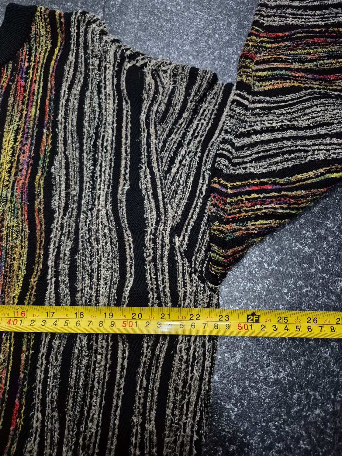 REDOX 레독스 빈티지 스트라이프 패턴 니트 남성 105사이즈 상품이미지7