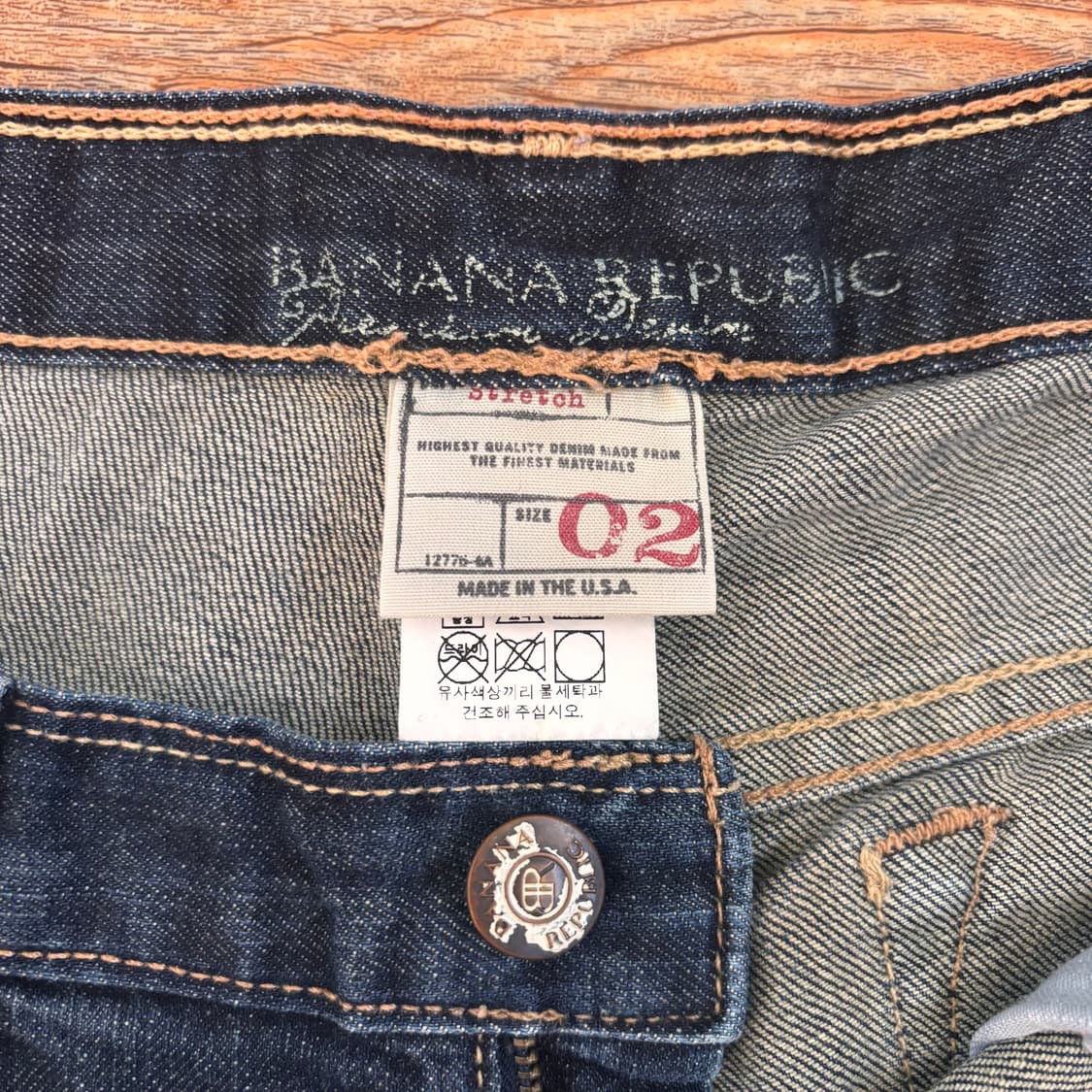바나나 리퍼블릭 루즈핏 데님 청바지 26 27 스판 세련된 실루엣 상품이미지4