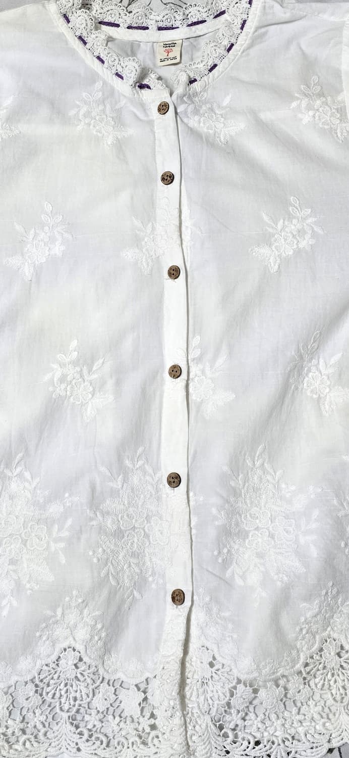 화이트 레이스 블라우스 44 상품이미지4