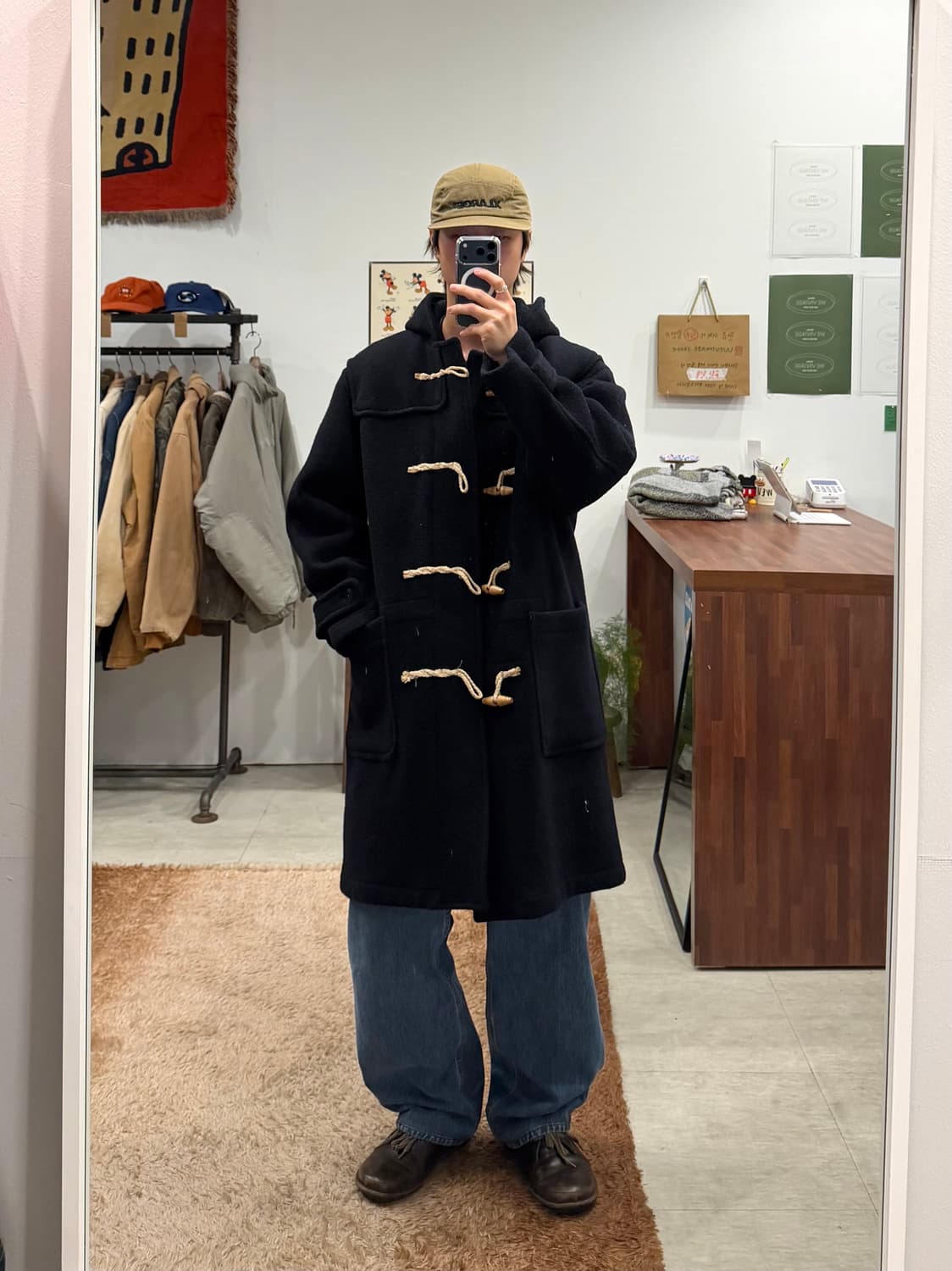 Abahouse 빈티지 울 더플 코트 (made in Japan) 상품이미지2