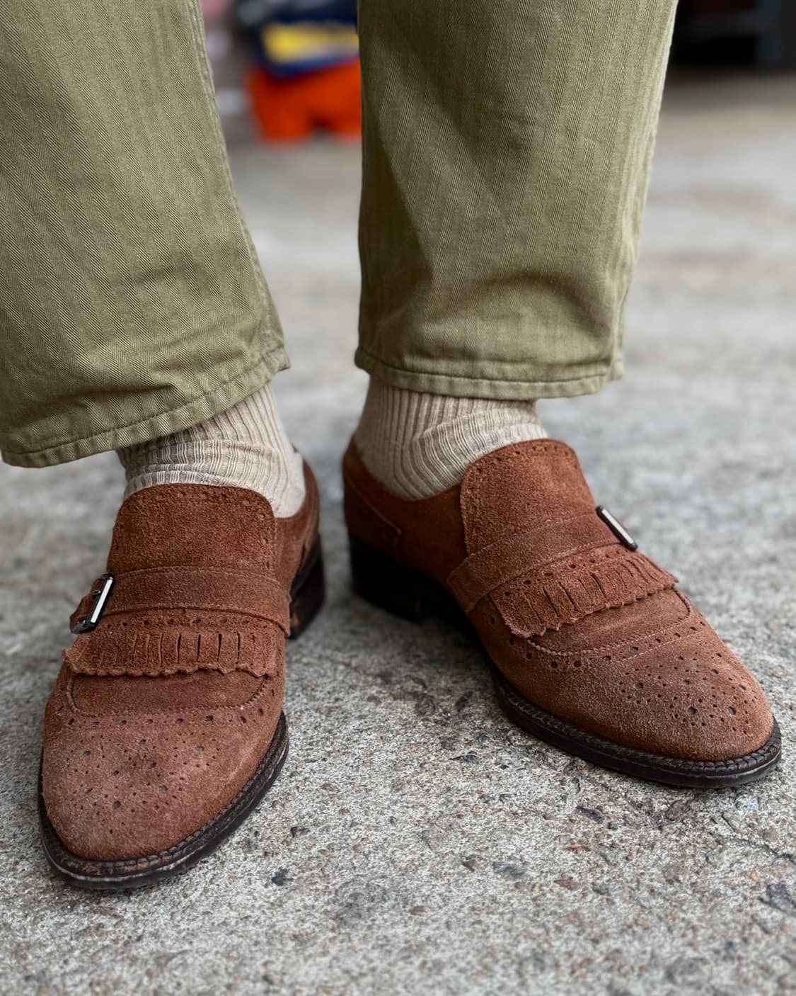 로맨틱무브 스웨이드 몽크 스트랩 슈즈 255 상품이미지8