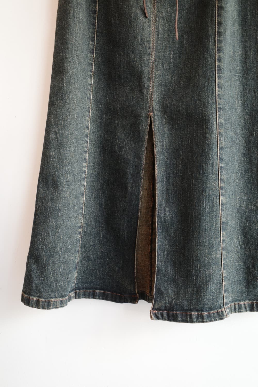 Japan brand 프린지 데님 롱 스커트 (25인치) 상품이미지3