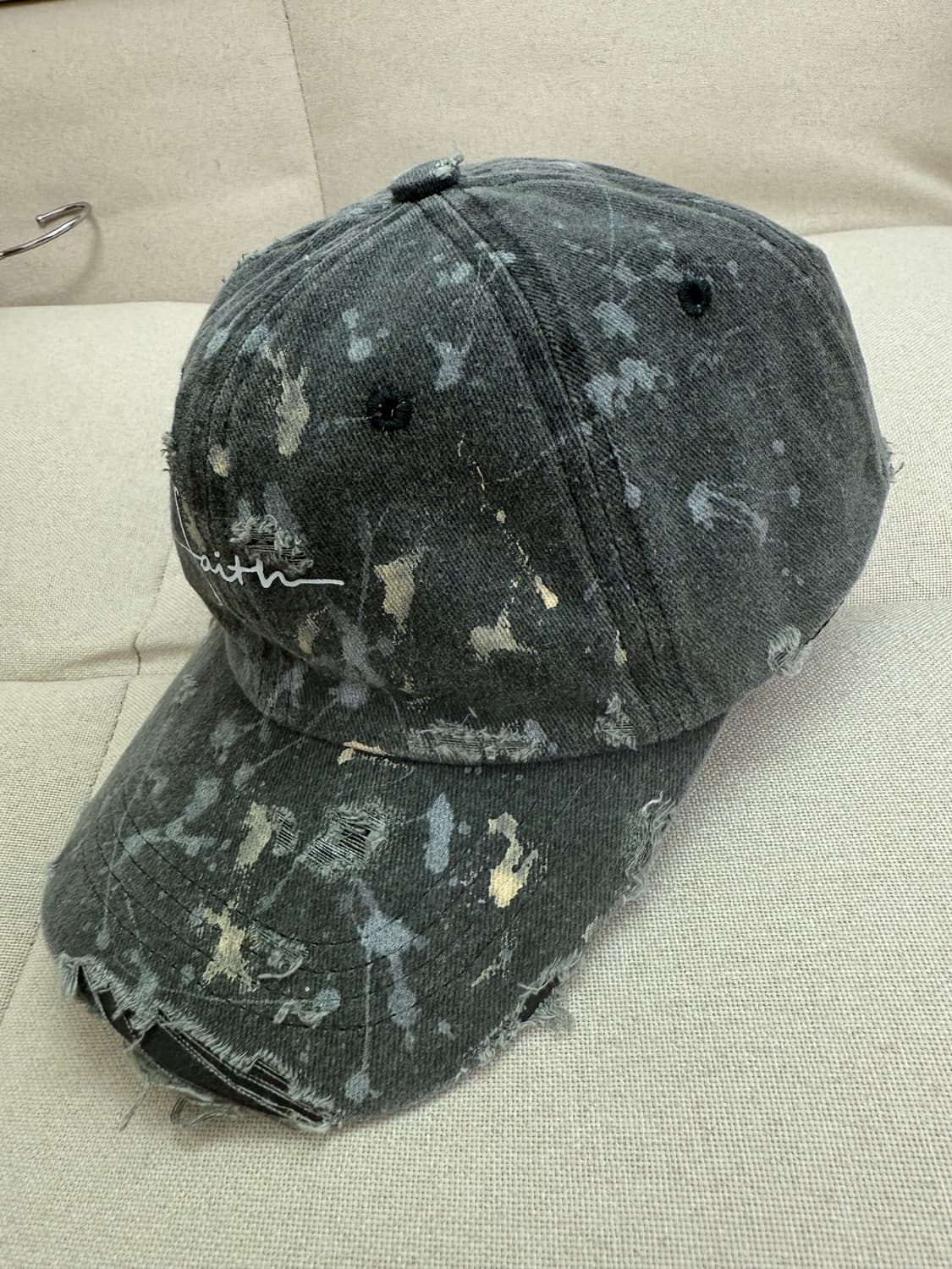 디스트레스드 페인팅 캡 상품이미지7