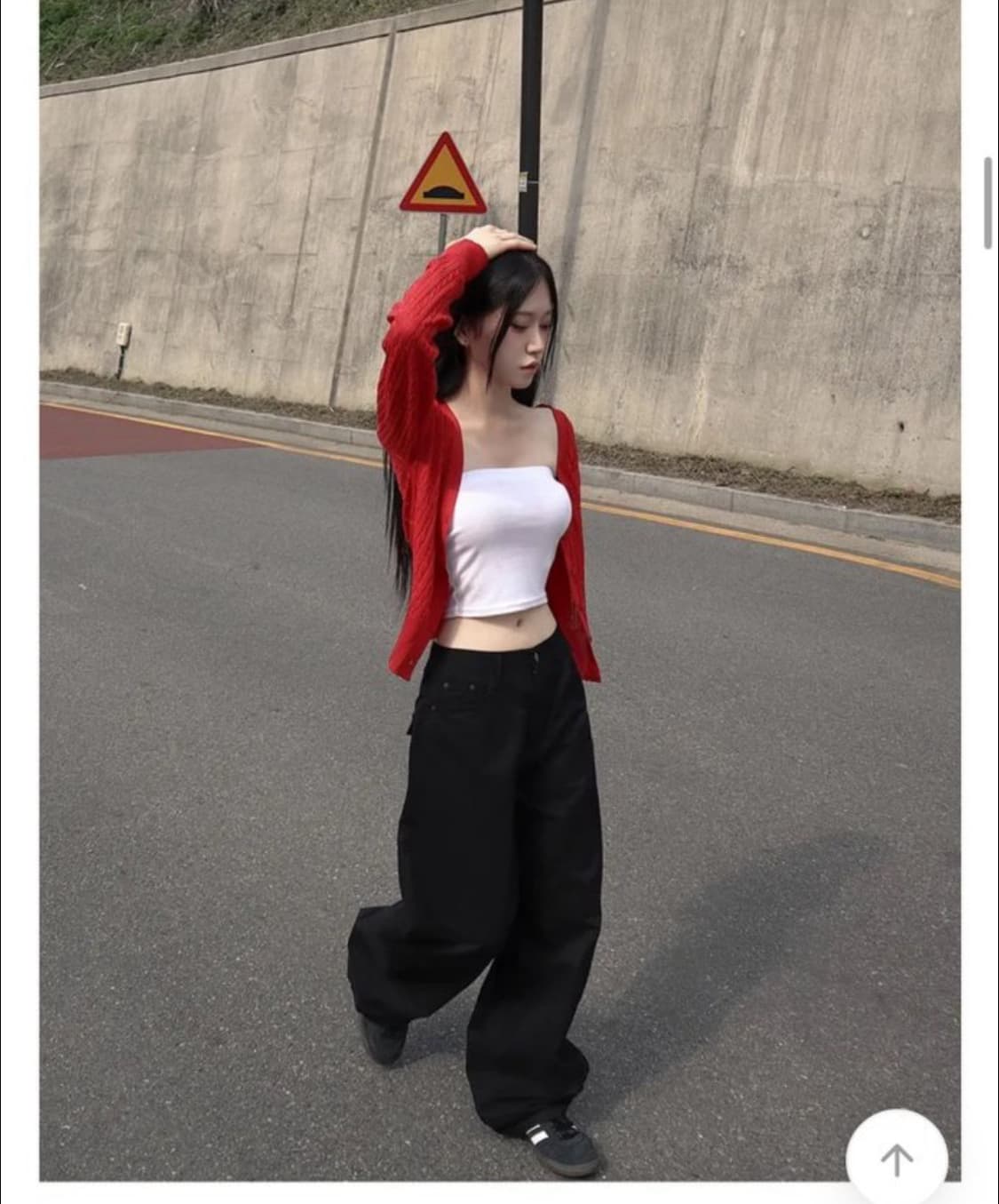 투이어즈 썸머 백 플랩 포켓 세미 벌룬 와이트 코튼 팬츠 상품이미지3