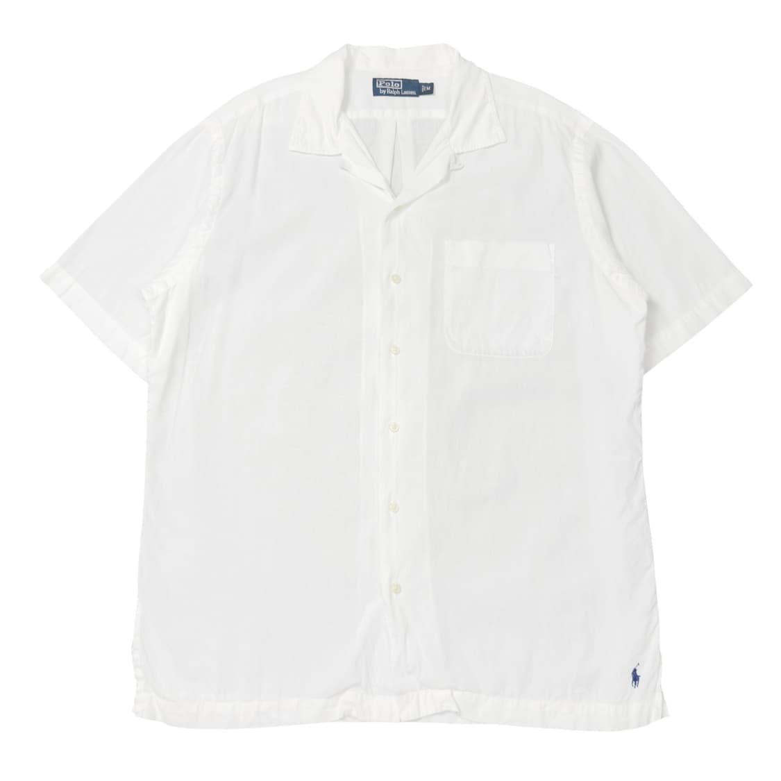 (M) 폴로 랄프로렌 리넨 반팔 셔츠 화이트 상품이미지1