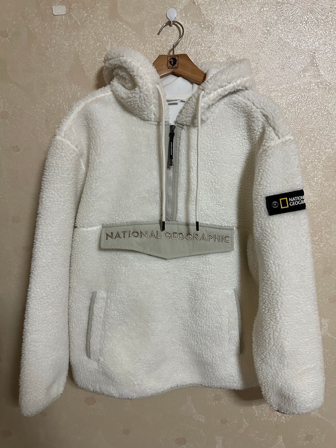 내셔널지오그래픽 뽀글이 플리스 후디 L 판매 상품이미지1