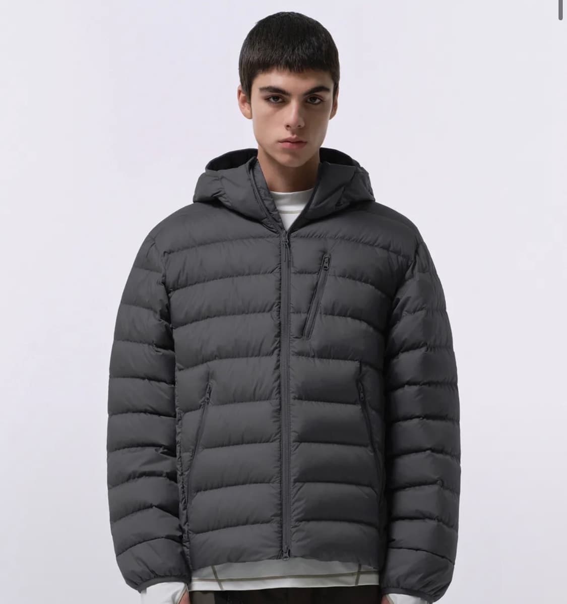 [m] 무탠다드 시티레저 경량패딩 그레이 상품이미지1
