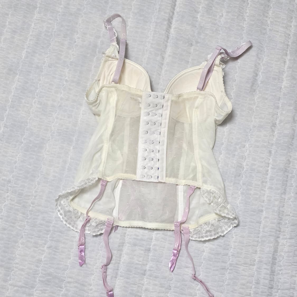 페어리 버터플라이 레이스 코르셋 란제리브라탑 +가터벨트 상품이미지4