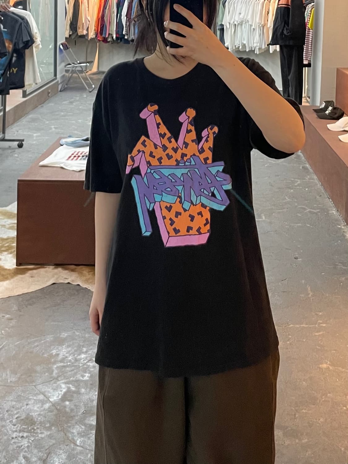 스투시 빅 그래픽 블랙 반팔 H2528 상품이미지1