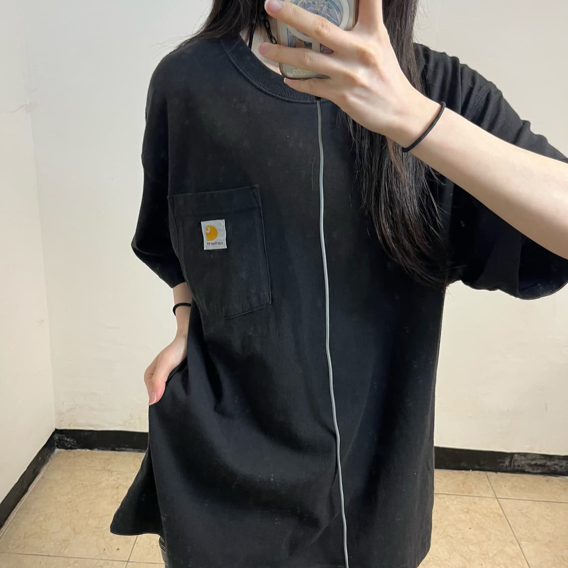 Carhartt black pocket t-shirt 상품이미지3