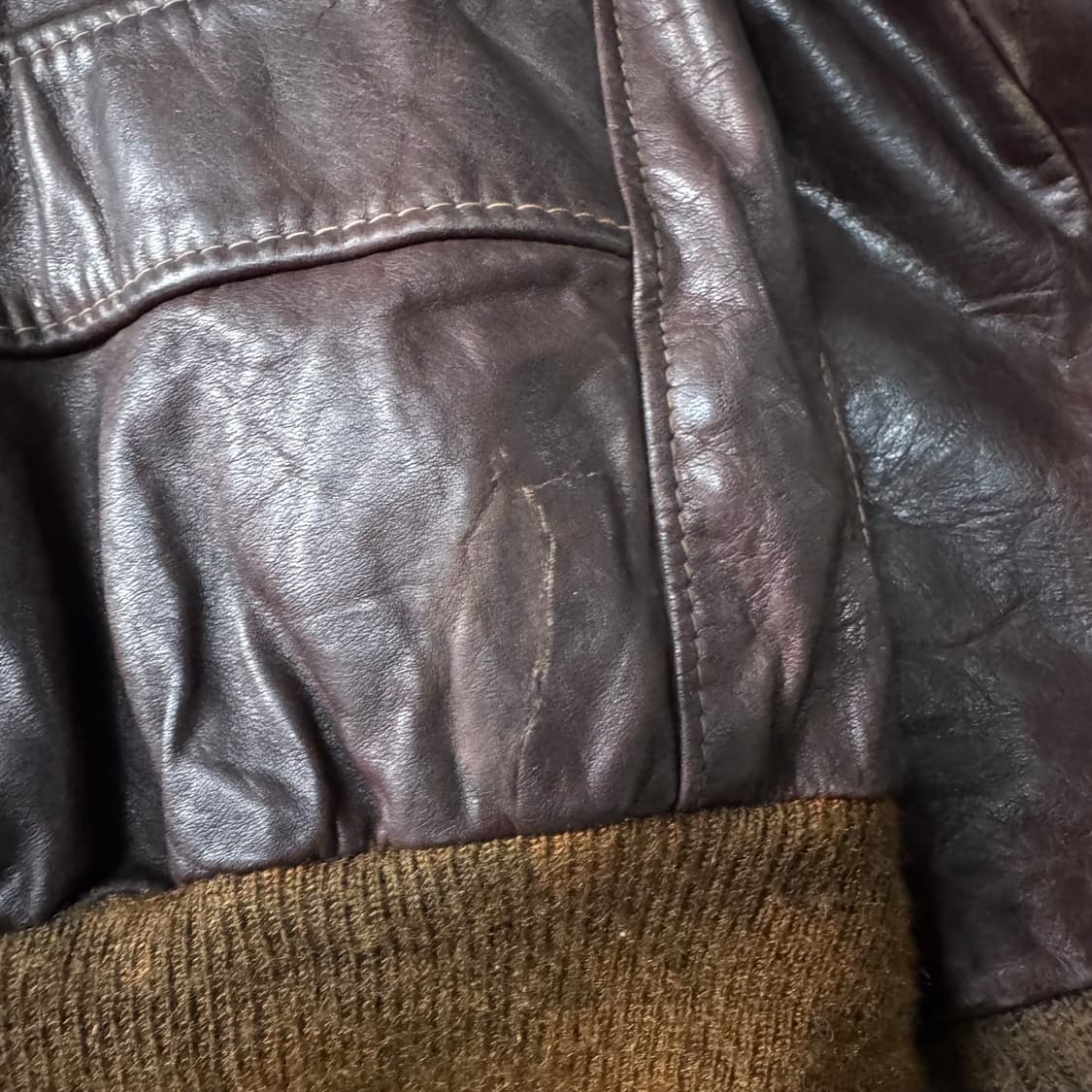 [M~L] 80s Schott 쇼트 G-1 레더 자켓 상품이미지8