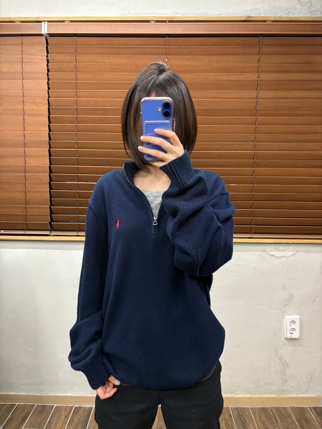 폴로 랄프로렌 코튼 반집업 니트 상품이미지5