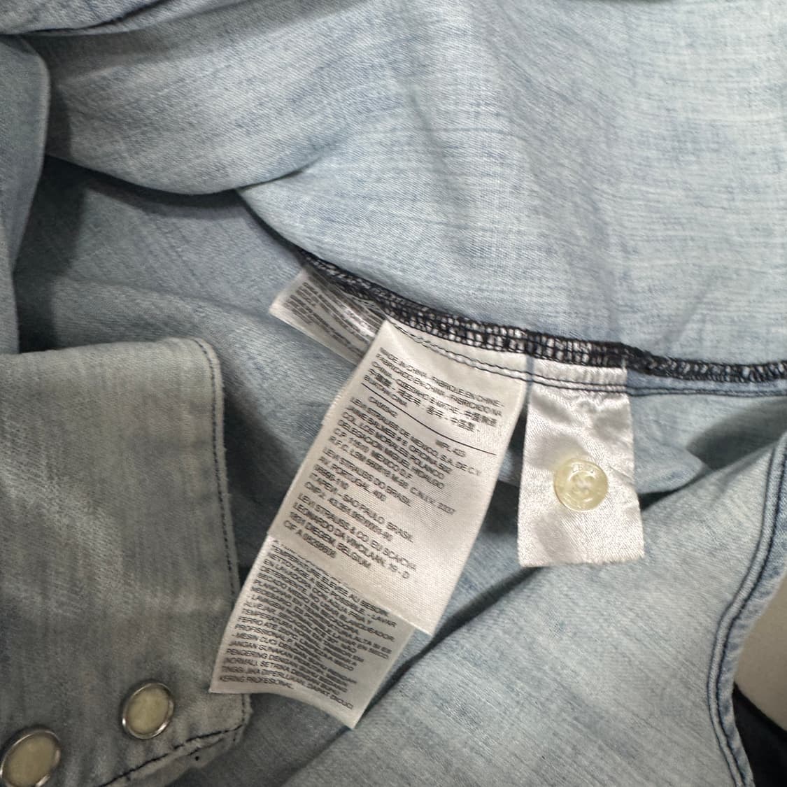 리바이스 웨스턴 데님셔츠 S사이즈  상품이미지5