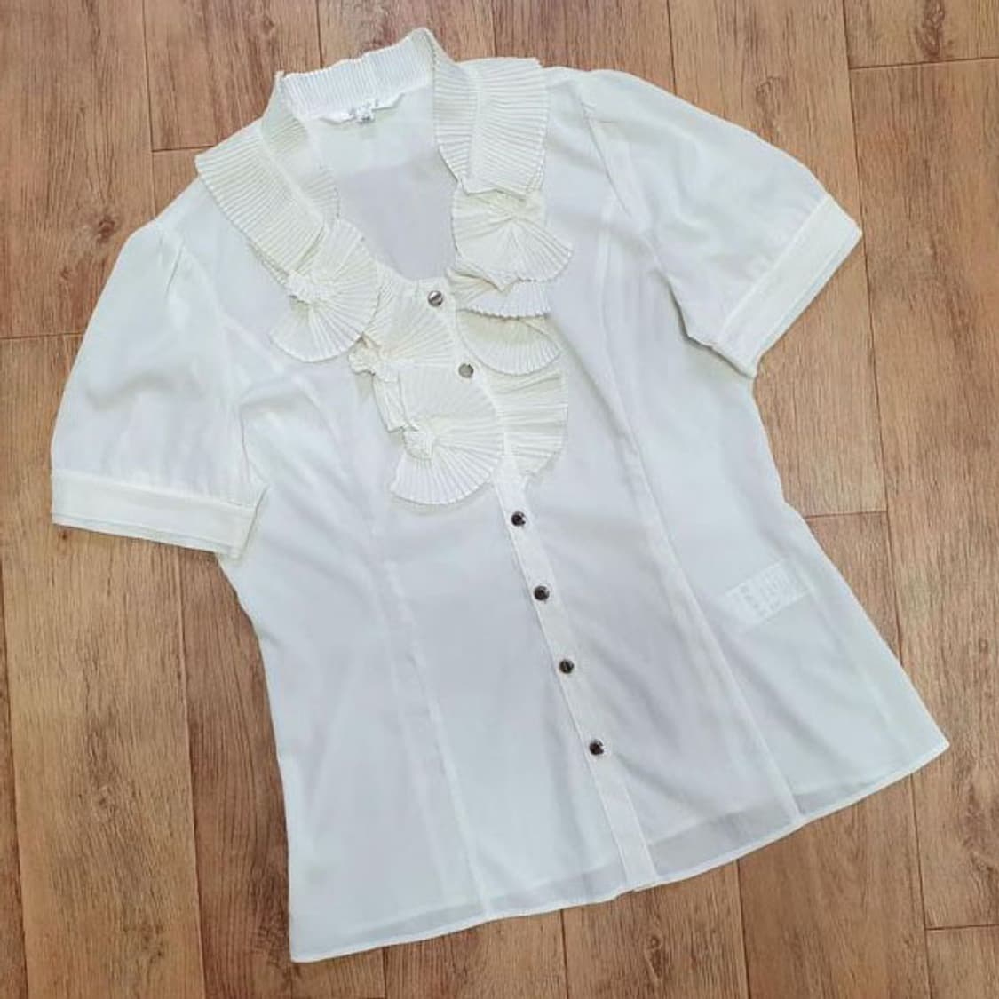 조이너스(JOINUS) 핀턱주름 블라우스 55-66 상품이미지1