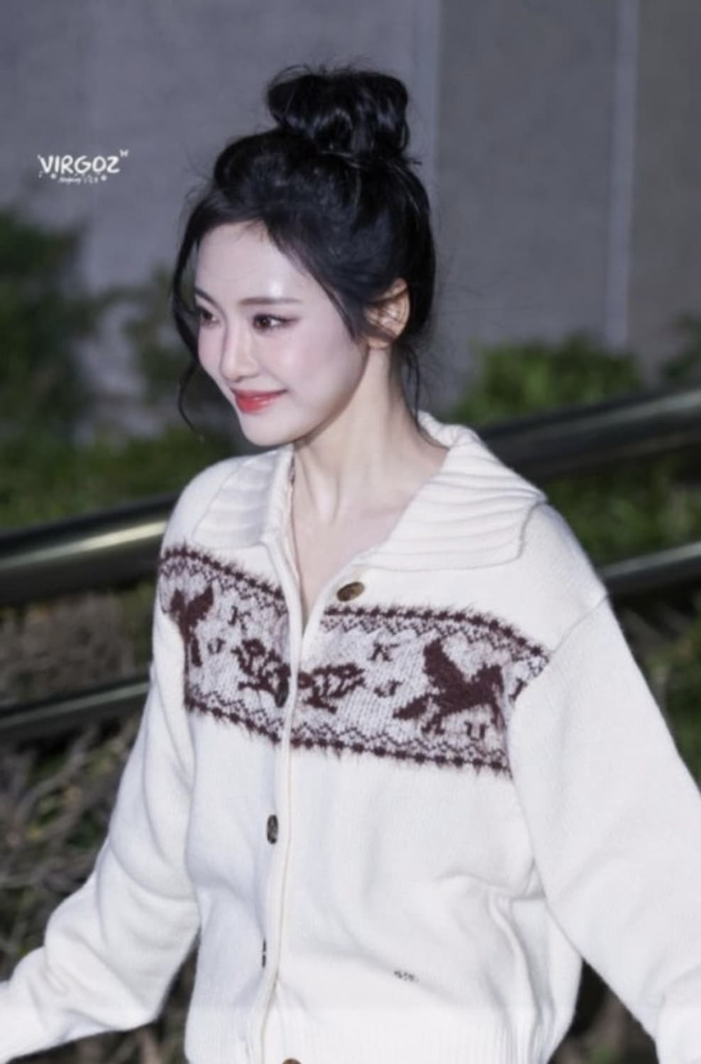 Kijun 닝닝 Nordic Knit Cardigan + Skirt 상품이미지1