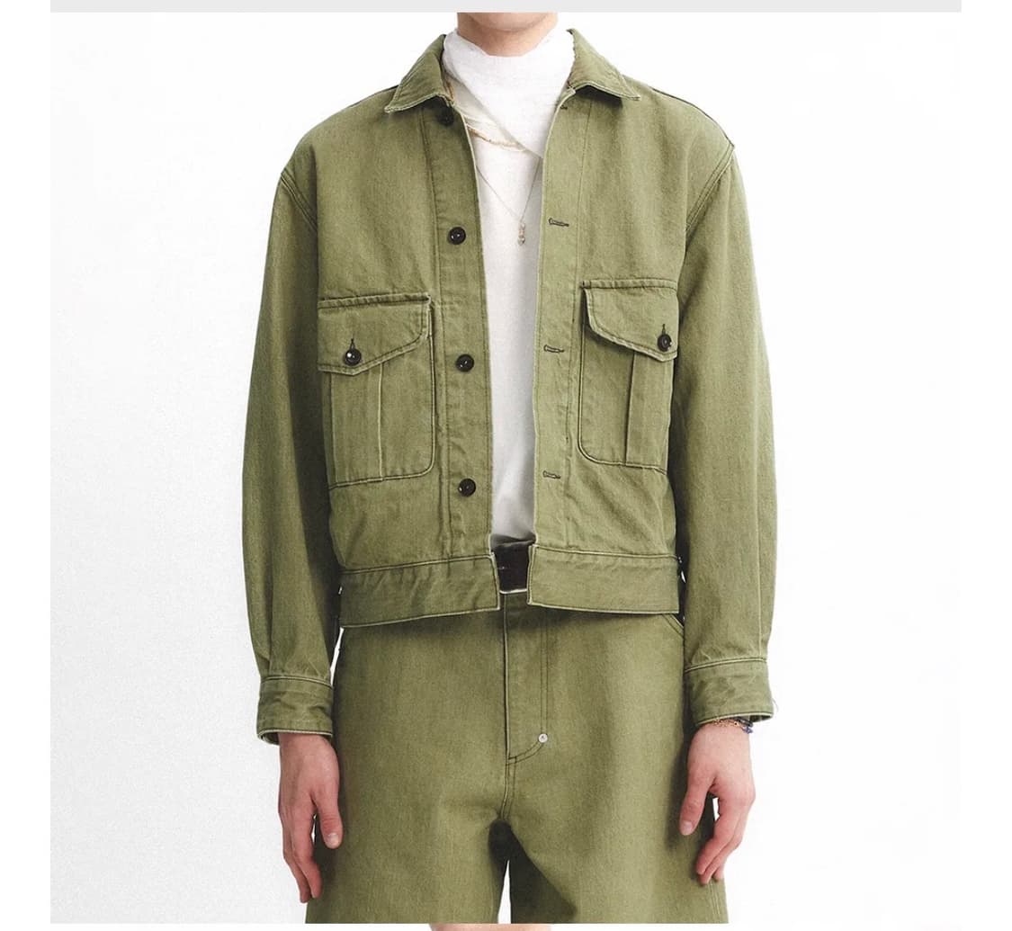 이스트로그 배틀드레스 자켓 올리브데님 L 상품이미지2