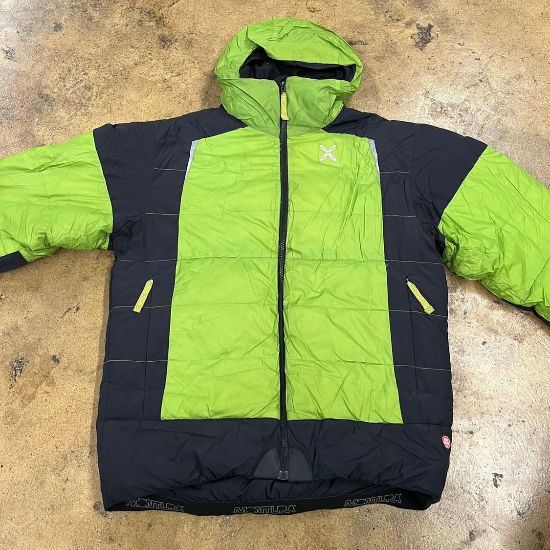 [정품/M] 몬츄라 패딩 자켓 그린 블랙 b19 상품이미지3
