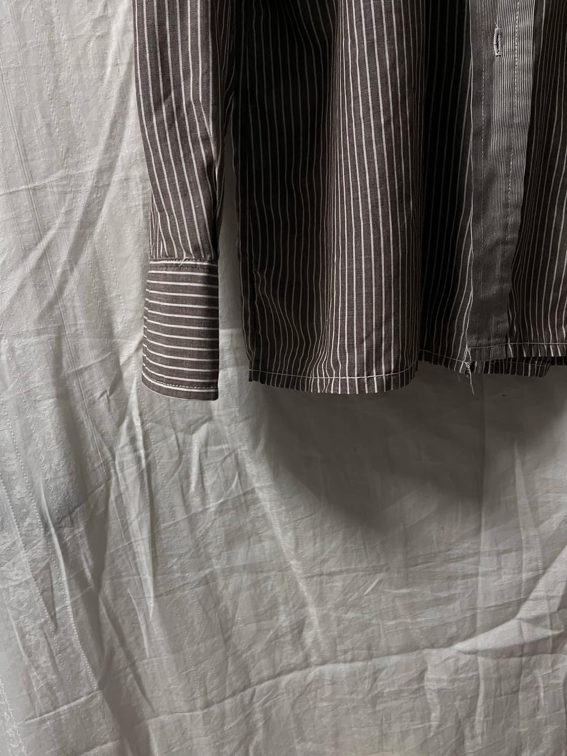 Vintage Stripe Wide Collar Shirt 상품이미지3