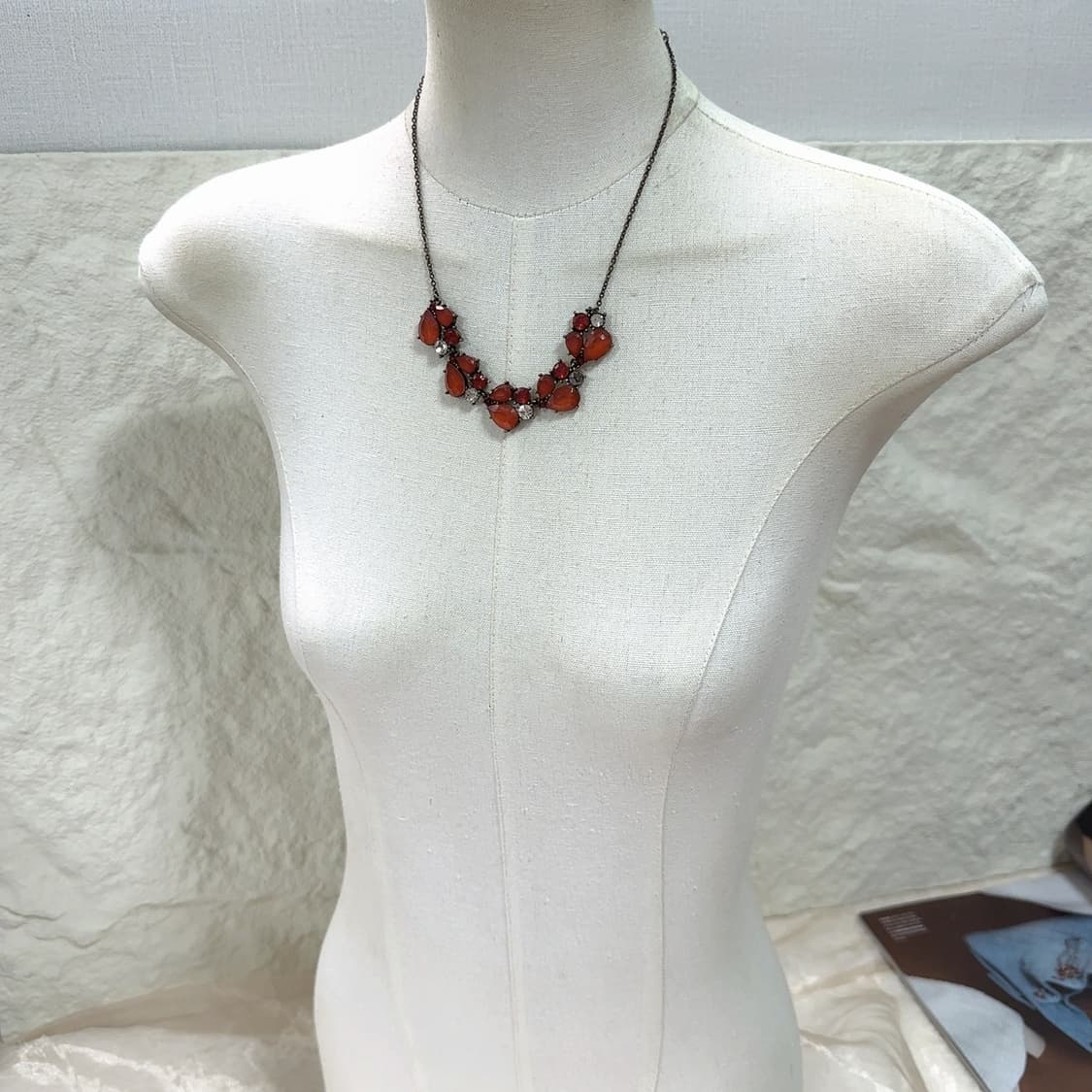 빈티지 고딕 다크 레이어드 오리엔탈 황동체인 목걸이 상품이미지1