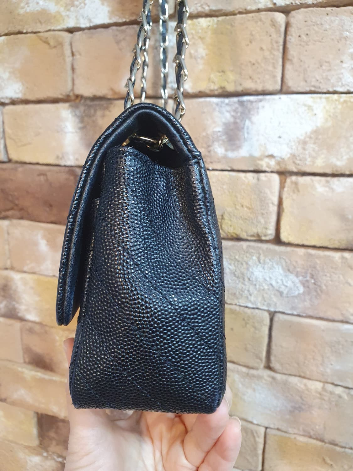 루이까또즈 블랙 퀼팅 체인 숄더백 상품이미지3