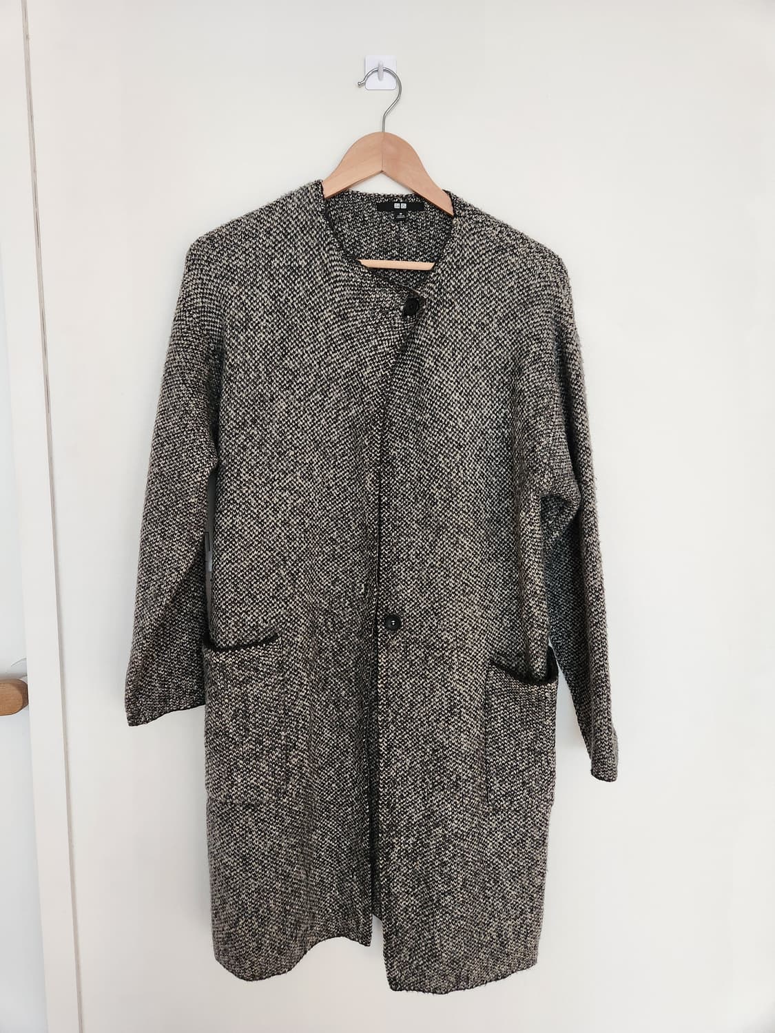 여자 유니클로 트위드니트 가디건 M 상품이미지3