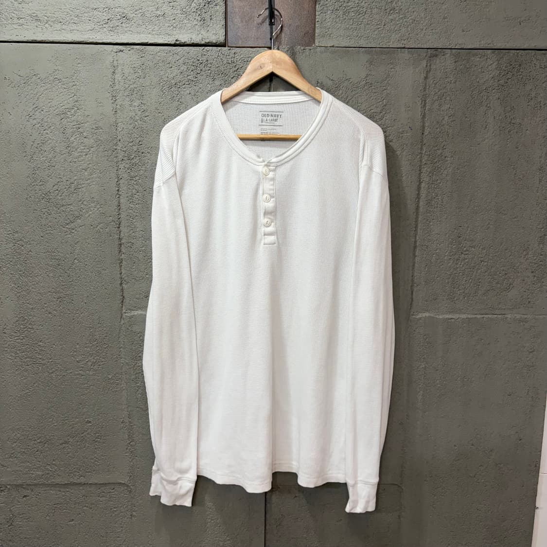 올드네이비 헨리넥 와플티 (XL) 상품이미지2