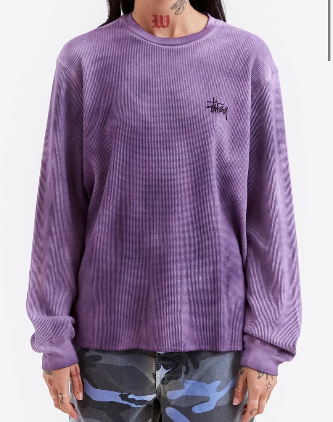 Stussy Basic Stock LS Thermal - Lavender 상품이미지5