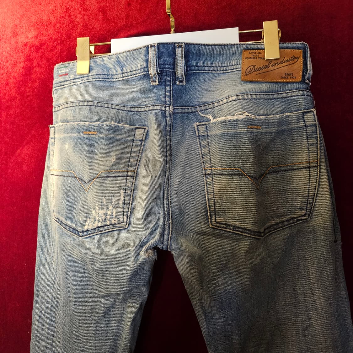 디젤(DIESEL) 자티니 데미지 데님 팬츠 32 size 상품이미지5