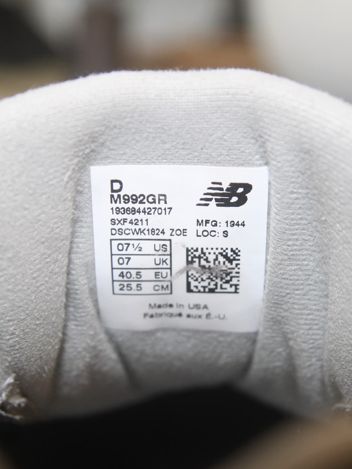 뉴발란스 992 255 상품이미지9