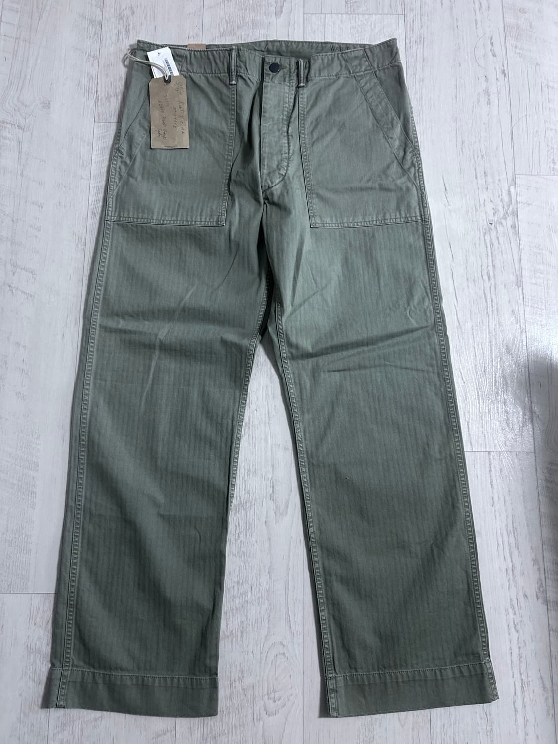 RRL 해링본 퍼티그 팬츠 34x32 새상품 상품이미지1