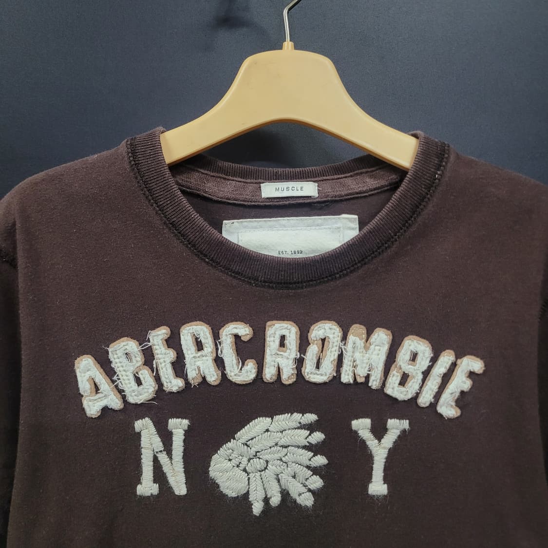 Abercrombie 아베크롬비 빈티지 빅로고 셔츠 상품이미지2