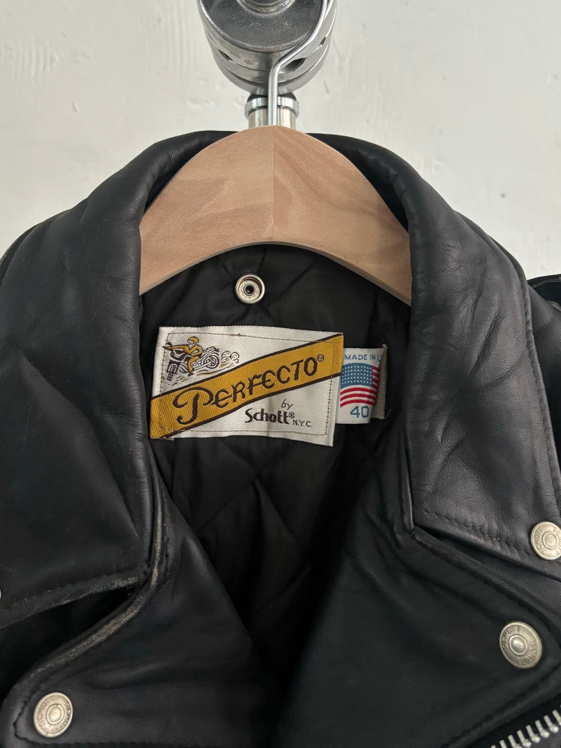 Schott NYC 쇼트 퍼펙토 618 라이더 자켓 상품이미지3