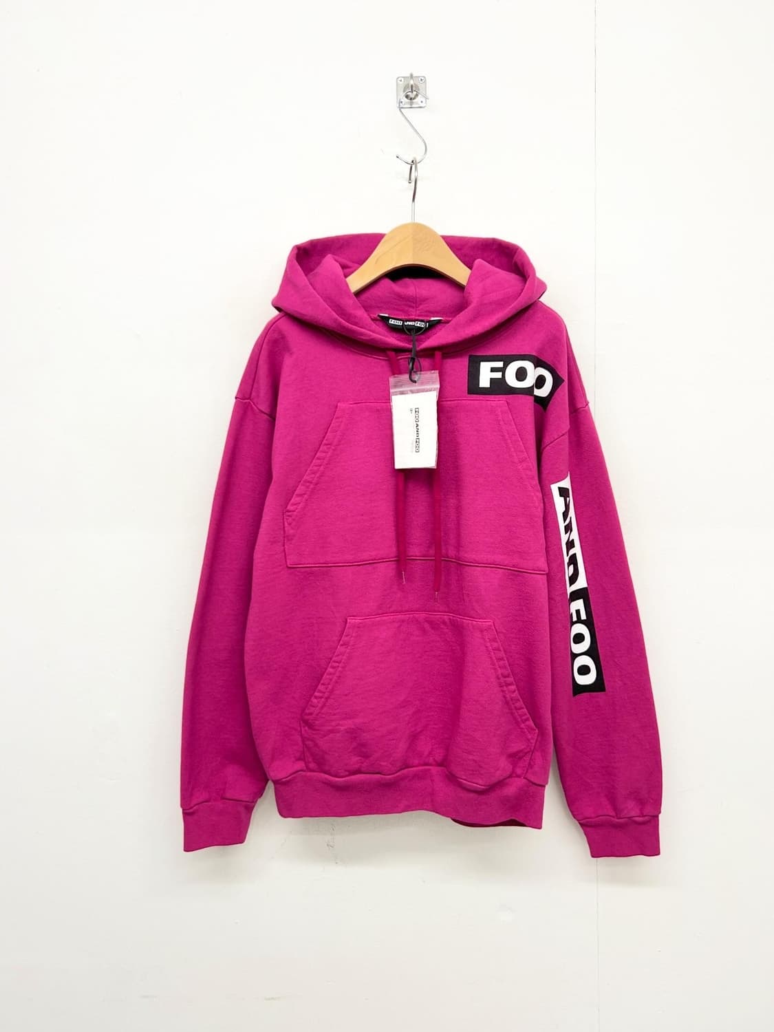 FOO AND FOO 핑크 후드티 상품이미지1