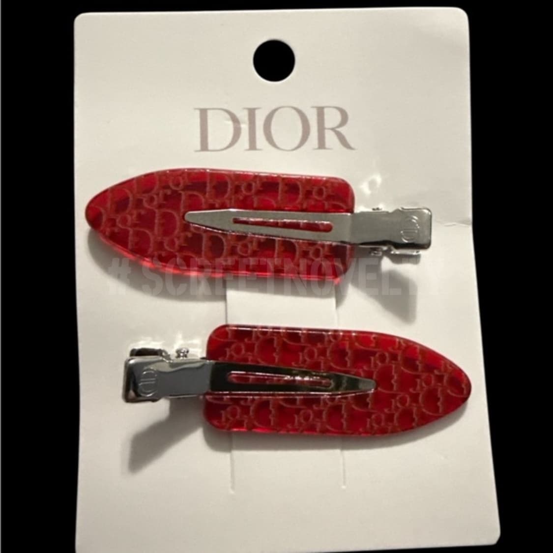 디올뷰티 헤어클립 레드 세트 (2ps) 상품이미지2